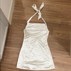 Zaful White Halter Dress